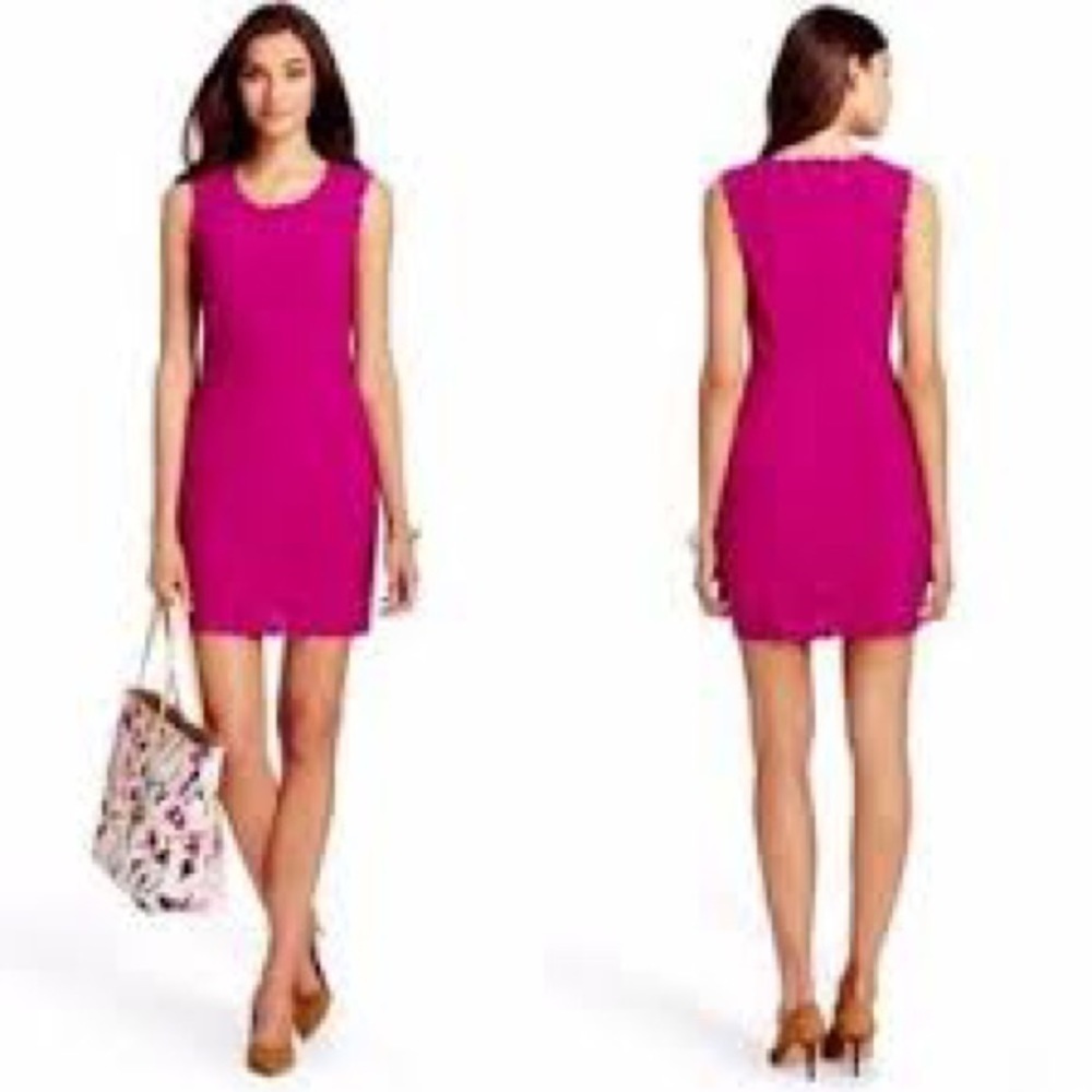 DVF Diane von Furstenberg Caralyn Dress Fuschia (114)